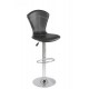 Tabouret de bar avec dossier PVC de couleur