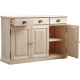 Bahut en bois brut 3 portes 3 tiroirs