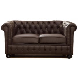 Canapé chesterfield 2 places