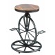 tabouret de bar bois et metal