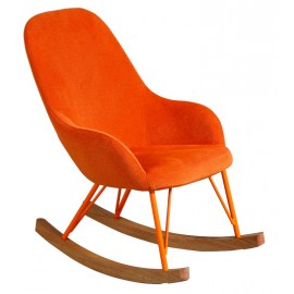 Rocking chair enfant orange