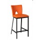 Chaise haute assise orange