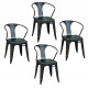 Chaises acier style Bistrot