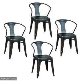 Chaises acier style Bistrot