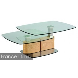 Table basse de salon verre