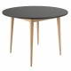 Table ronde noire 110 cm