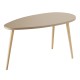 Table basse ovale bicolor