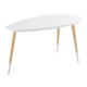 Table basse ovale bicolor