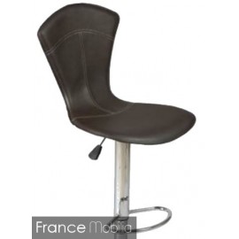 Tabouret de bar avec dossier PVC de couleur