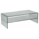 Table desalon rectangulaire en-verre-courbe