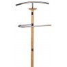 Valet de nuit bois massif tube chrome