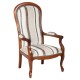 Fauteuil louis philippe a rayures