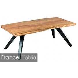 Table basse de salon bois metal