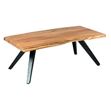 Table basse de salon bois metal