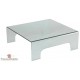 Table basse 100% verre courbé 90x90