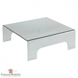 Table basse carrée 90x90 en verre