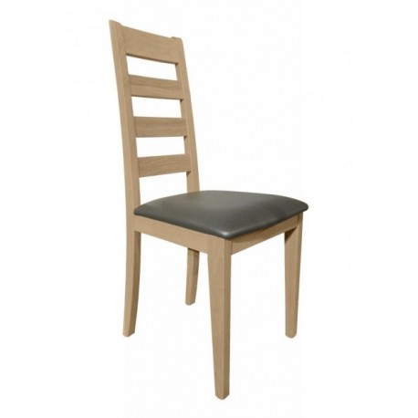 Chaise salle à manger a barrettes en chêne clair pour une table de