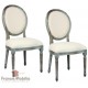 Chaises medaillon