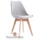 Chaises de cuisine gris perle