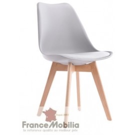 Chaises de cuisine gris perle