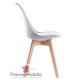 Chaises de cuisine gris perle