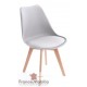 Chaises de cuisine gris perle