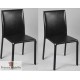 Chaises noires sur roulettes