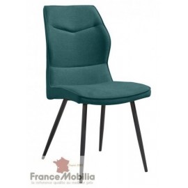 Chaise couleur bleu azur moucheté