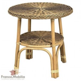 table basse rotin - rotin table