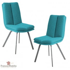 Chaise bleu turquoise