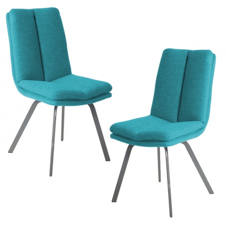 Chaise bleu turquoise