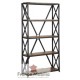 etagere murale bois et metal