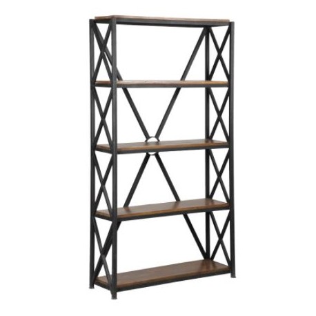 etagere murale bois et metal