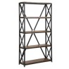 etagere murale bois et metal