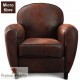 Fauteuil club marron