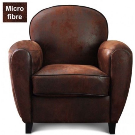 Fauteuil club marron