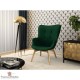 fauteuil velours vert foncé ambiance