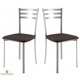 Chaises de cuisine assise tissu noir