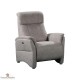 Fauteuil relax micro-peau Mastic