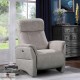 Fauteuil relax micro-peau Mastic