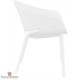 Chaises blanches interieur exterieur