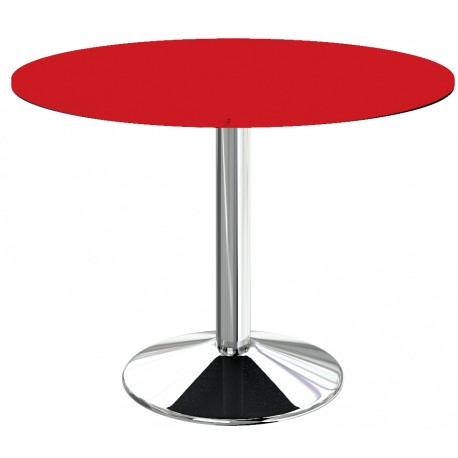 Table ronde rouge pour cuisine