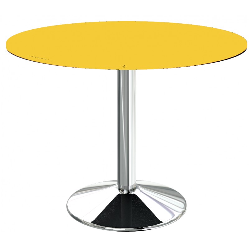 Table ronde jaune