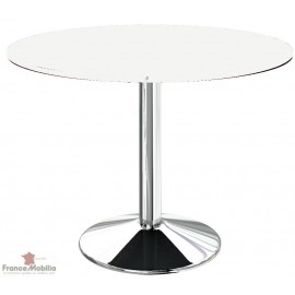 Table ronde pour cuisine blanche