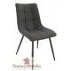 chaise tissu gris anthracite