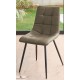 chaise tissu gris anthracite