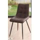 chaise tissu gris anthracite