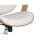 Fauteuil de bureau simili blanc