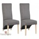 Chaises microfibre gris destockées