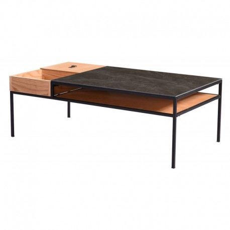 Table basse chene ceramique